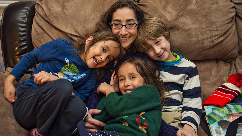 非小细胞肺癌患者Tori和她的孩子们