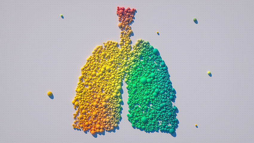 五颜六色的彩虹圈子大理石肺部